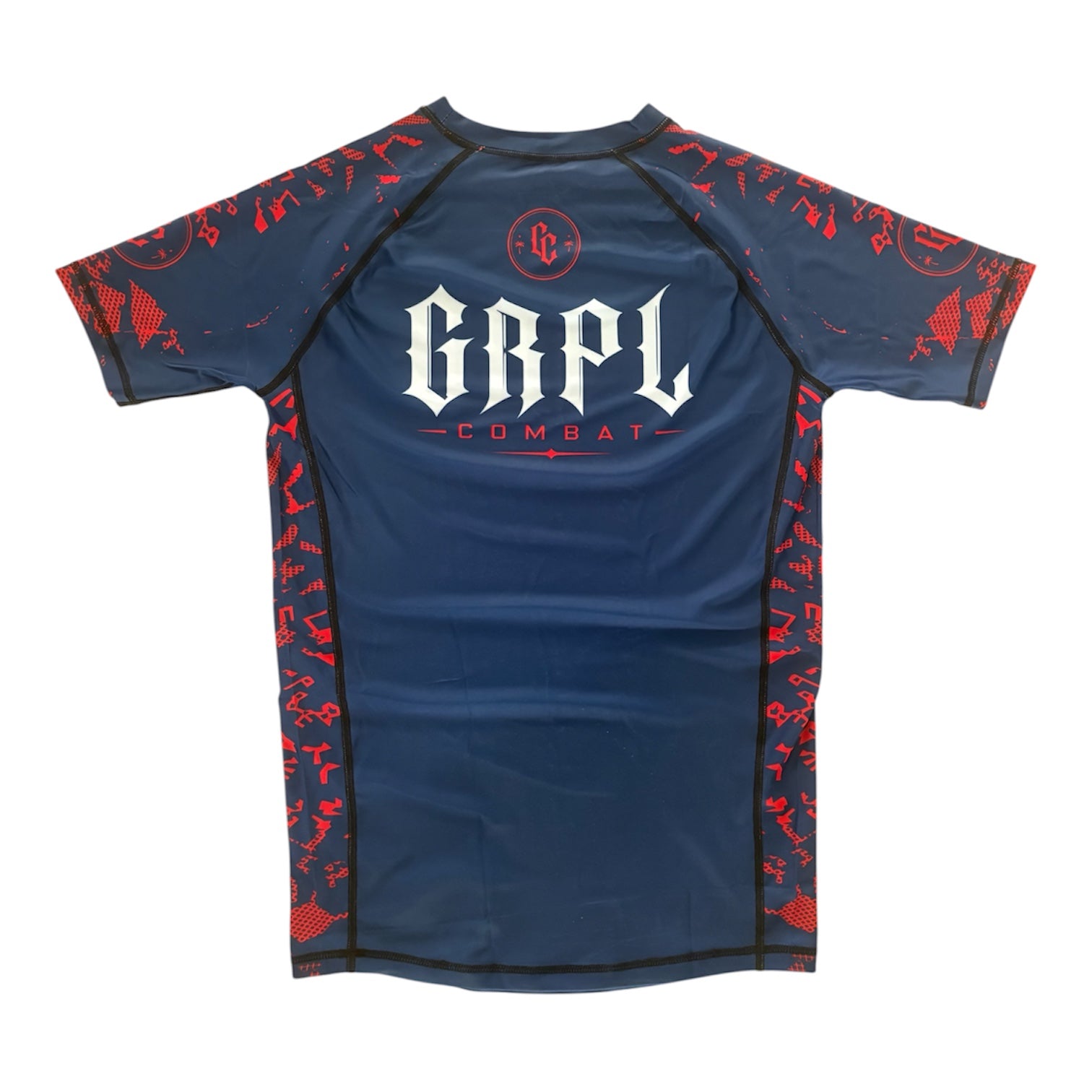 GRPL Combat Rashguard- Blue/Red