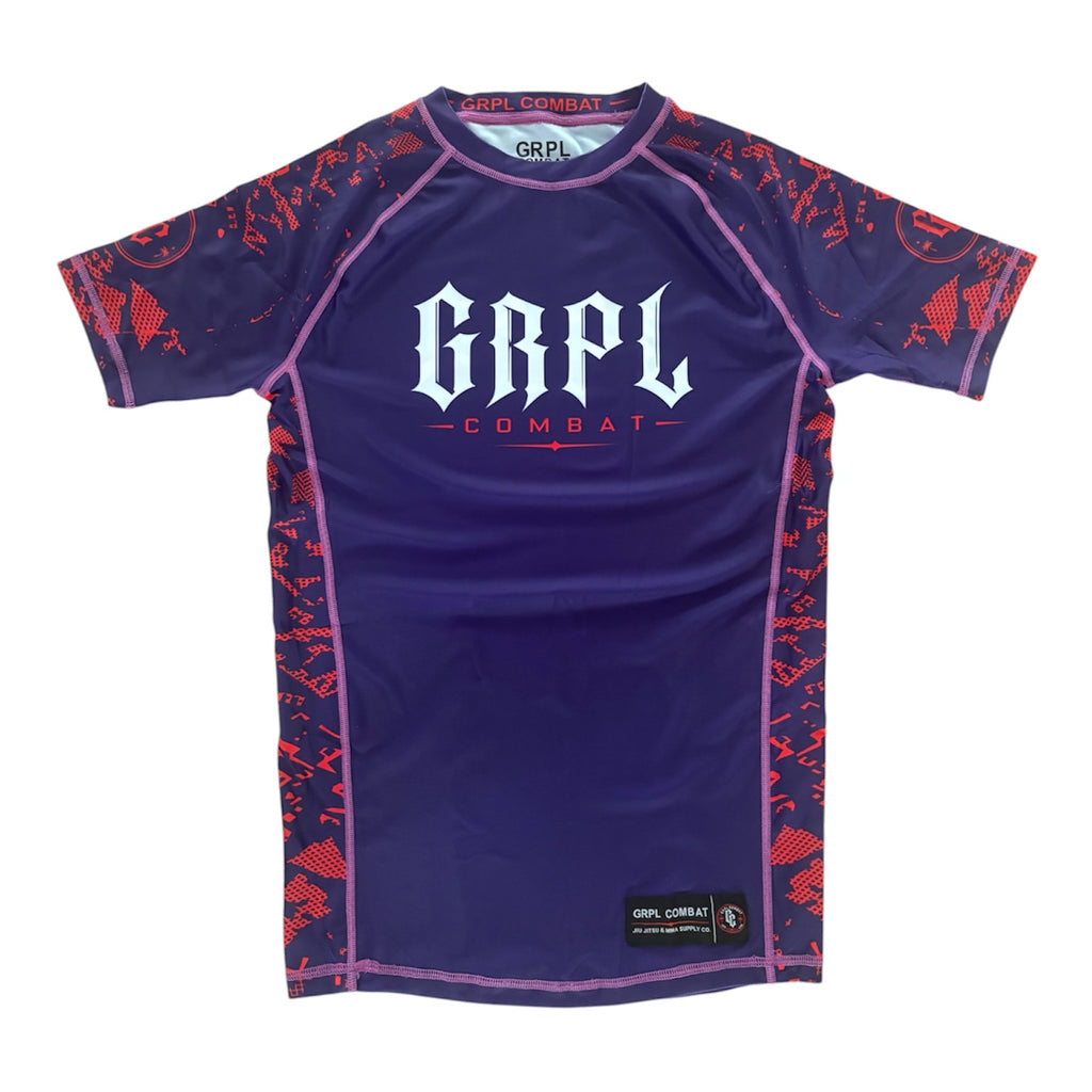 GRPL Combat Rashguard - Purple/Red