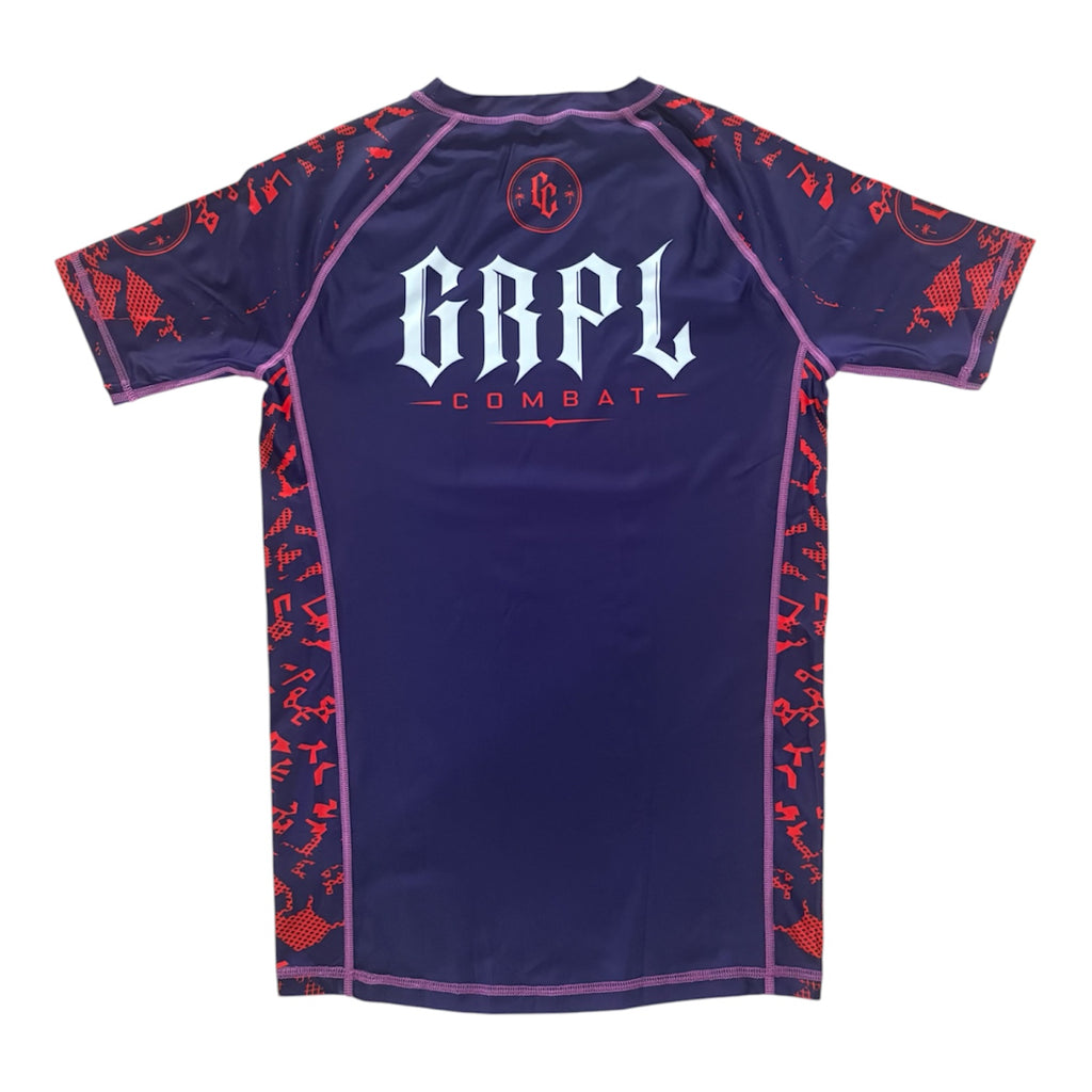 GRPL Combat Rashguard - Purple/Red