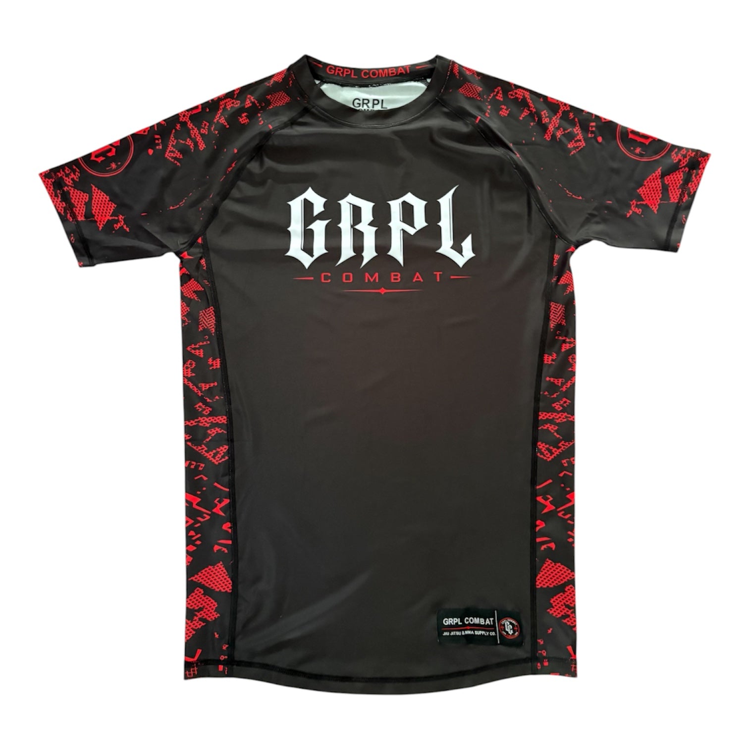 GRPL Combat Rashguard - Black/Red