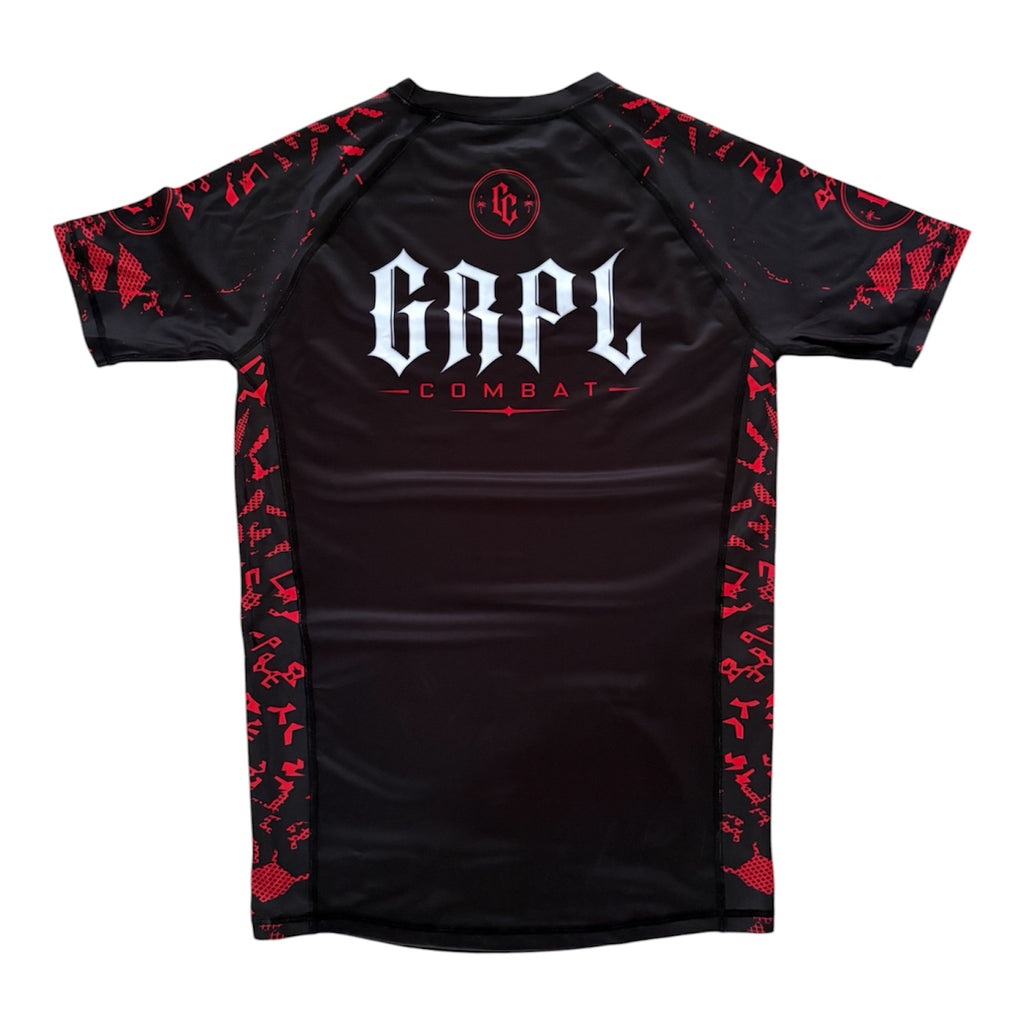 GRPL Combat Rashguard - Black/Red