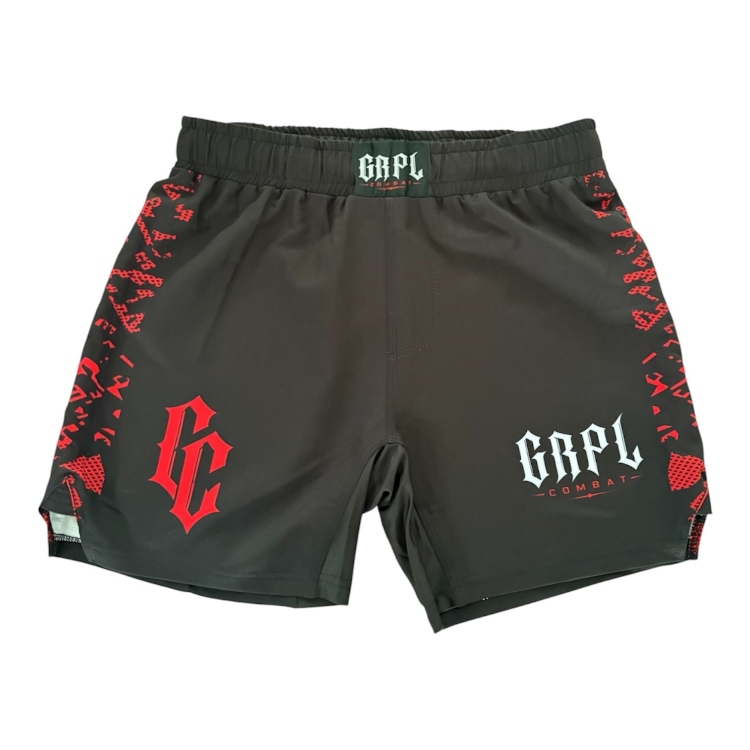 GRPL Combat Shorts - Black/Red